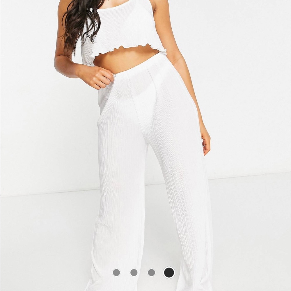 White Beach cover up set